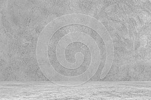 Empty concrete studio room texture background. Cement wall and floor room for product presentation backdrop background.