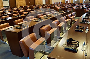 Empty conference hall