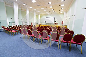 Empty conference hall