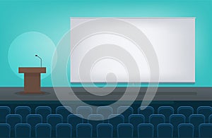 Empty conference hall