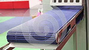 Empty conveyor belt for food machinery