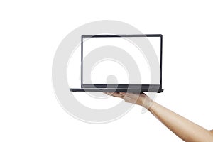 Empty copyspace on laptop