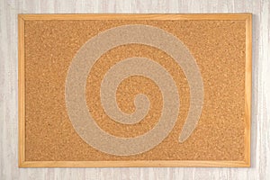 Empty cork board