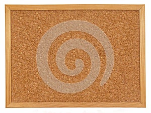 Empty cork board