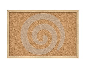 Empty Cork Board Isolated