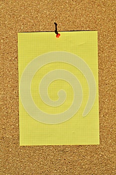 Empty cork board texture background, you can add your note on the blank paper on the cork board