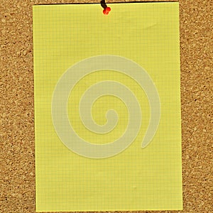 Empty cork board texture background, you can add your note on the blank paper on the cork board