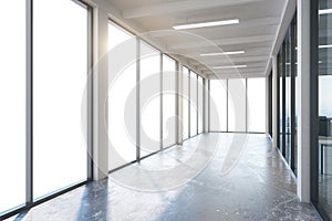 Empty corridor interior