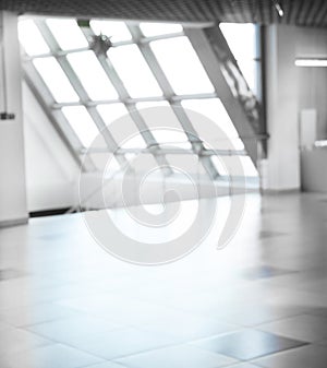 Empty corridor in a modern office building