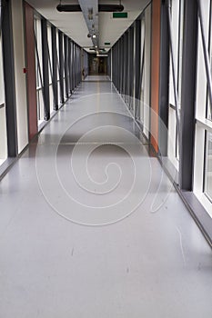 Empty corridor perspective