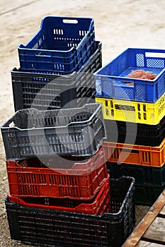 Empty crates