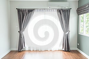 empty curtain interior decoration in living room