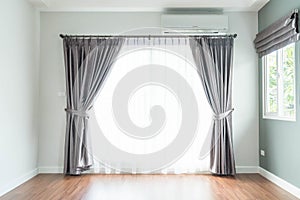 empty curtain interior decoration in living room