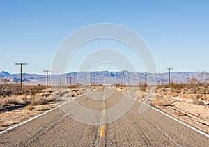 Empty Desert Road