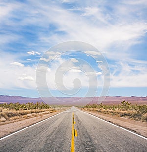 Empty Desert Road