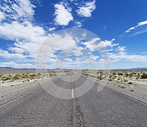 Empty Desert Road