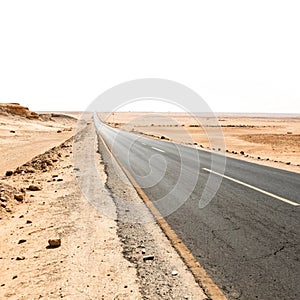Empty desert road