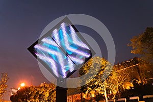 Empty digital billboard screen for advertising LED screen