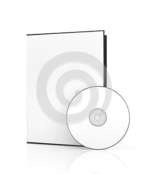 Empty disk near the white box for DVD disk. Blank box for DVD di