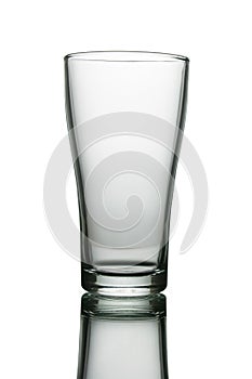 Empty drinking glass cup