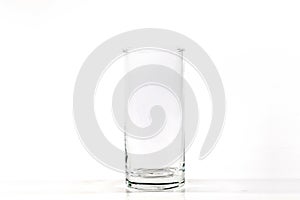 Empty drinking glass cup