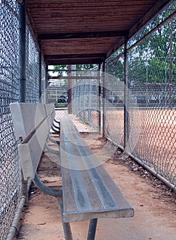 Empty dugout