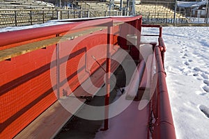 Empty dugout