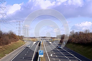 Almost empty dutch highway