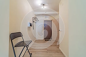 Empty entrance in cheap rental apartment estate photo