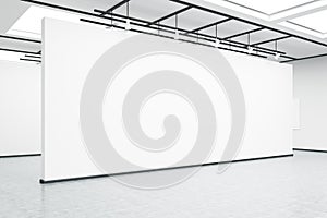 Empty exhibition hall wall