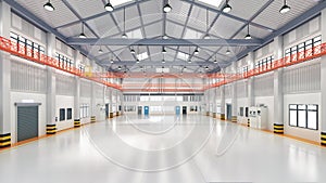 Empty factory interior