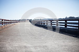 Empty fishing pier