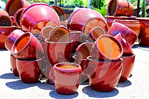 Empty flowerpots