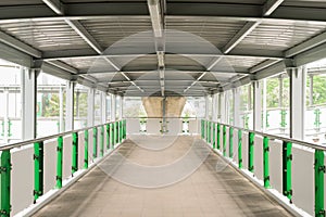 Empty foot bridge during day at Bangkok Thailand