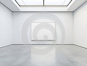 Empty frame at art gallery