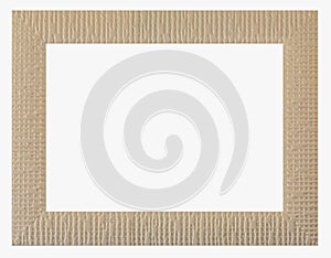 Empty frame with patterns isolated on a white background with space for your text