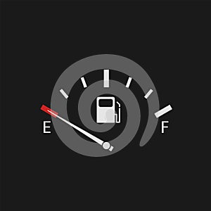Empty Fuel tank indicator