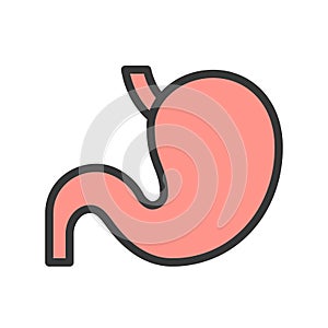 Empty Gastric, Stomach, healthcare related vector icon