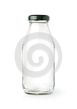 Empty glass bottle