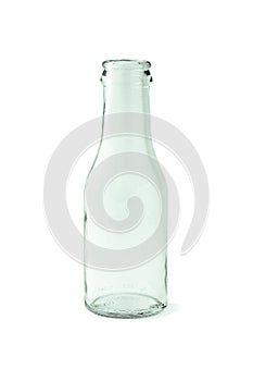 Empty glass bottle