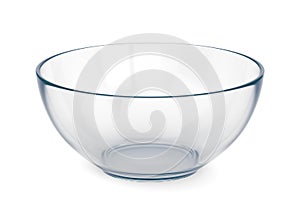 Empty glass bowl photo