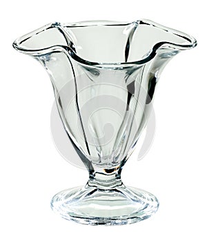 Empty glass cup