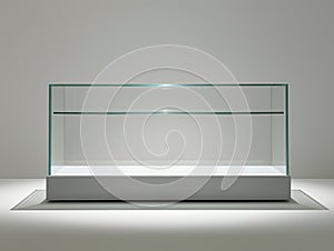 Empty Glass Display Case