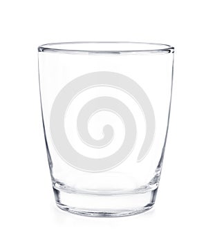 Empty glass isolated on white