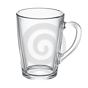 Empty Glass mug for tea