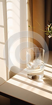 Klid rozjímavý sklo minimalistický 