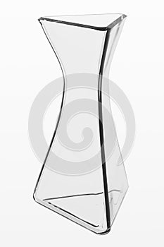 Empty glass vase