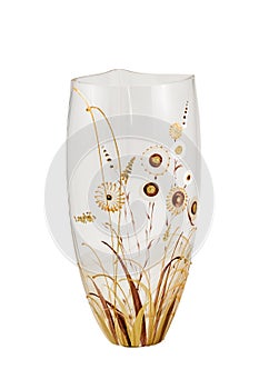 Empty glass vase