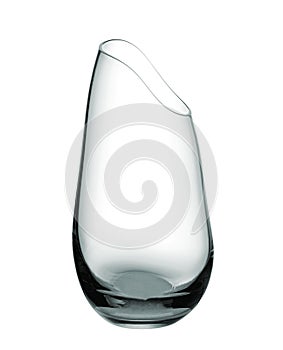 Empty glass vase