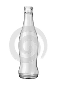 empty glass water bottle
